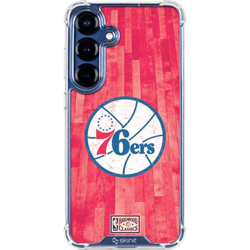 NBA Philadelphia 76ers Hardwood Classics Galaxy S25 Clear Case