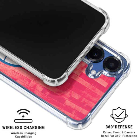 NBA Philadelphia 76ers Hardwood Classics Galaxy S25 Plus Clear Case