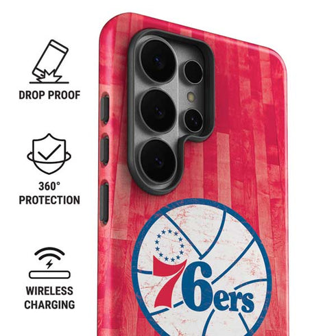 NBA Philadelphia 76ers Hardwood Classics Galaxy S26 Ultra Impact Case