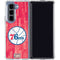 NBA Philadelphia 76ers Hardwood Classics Galaxy Z Fold5 5G Clear Case