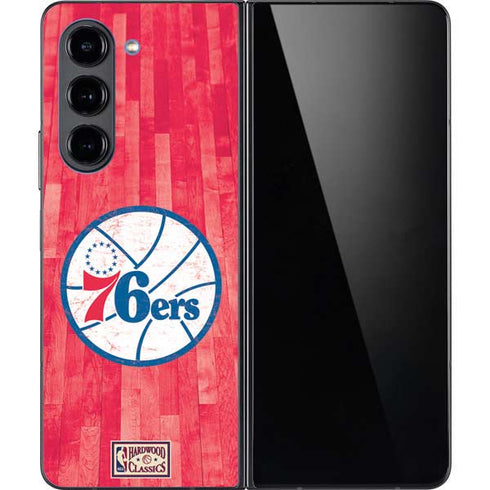 NBA Philadelphia 76ers Hardwood Classics Galaxy Z Fold5 5G Skin