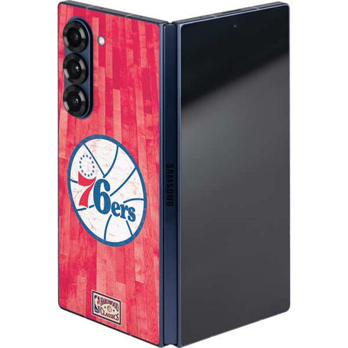 NBA Philadelphia 76ers Hardwood Classics Galaxy Z Fold6 Skin