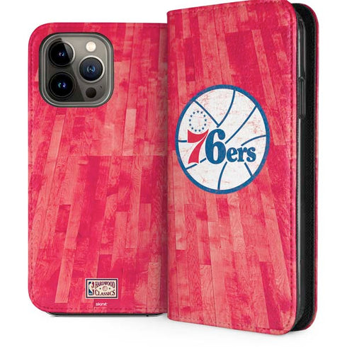 NBA Philadelphia 76ers Hardwood Classics iPhone 14 Pro Max Folio Case