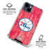 NBA Philadelphia 76ers Hardwood Classics iPhone 15 Clear Case