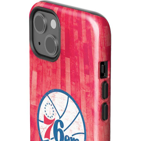 NBA Philadelphia 76ers Hardwood Classics iPhone 15 Impact Case