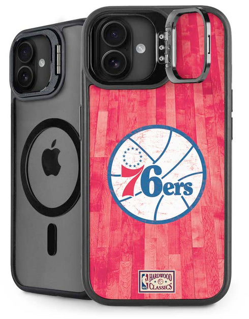 NBA Philadelphia 76ers Hardwood Classics iPhone 16 Kickstand Case