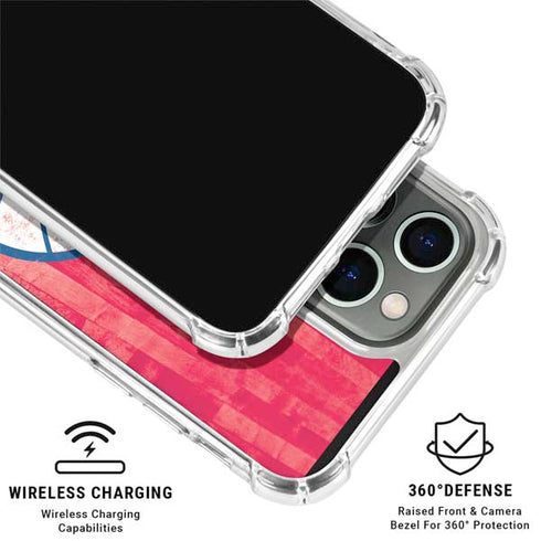 NBA Philadelphia 76ers Hardwood Classics iPhone 16 Pro Clear Case