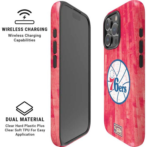 NBA Philadelphia 76ers Hardwood Classics iPhone 16 Pro Magsafe Impact Case