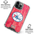 NBA Philadelphia 76ers Hardwood Classics iPhone 16 Pro Max Clear Case