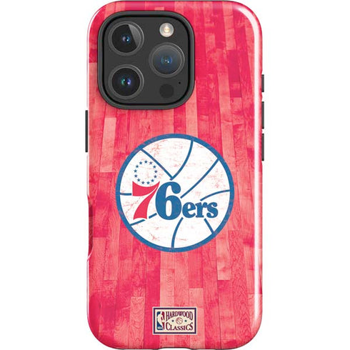NBA Philadelphia 76ers Hardwood Classics iPhone 16 Pro Max Impact Case