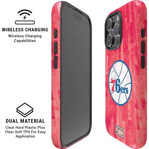 NBA Philadelphia 76ers Hardwood Classics iPhone 16 Pro Max Magsafe Impact Case