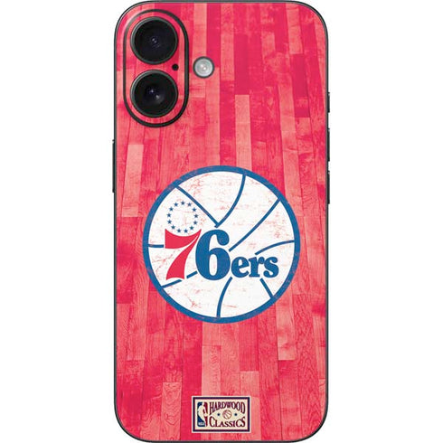NBA Philadelphia 76ers Hardwood Classics iPhone 16 Skin