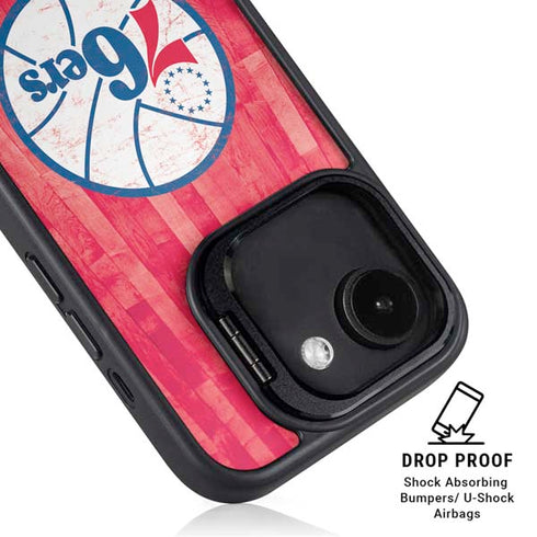 NBA Philadelphia 76ers Hardwood Classics iPhone 16e Kickstand Case