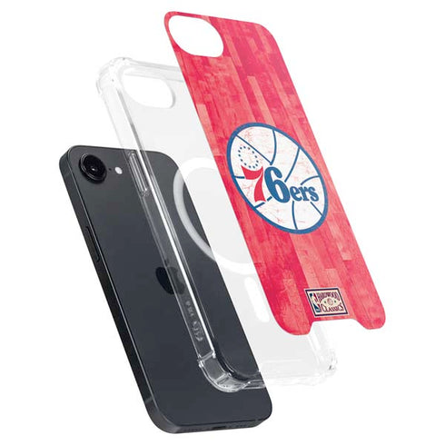 NBA Philadelphia 76ers Hardwood Classics iPhone 16e MagSafe Case