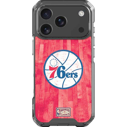 NBA Philadelphia 76ers Hardwood Classics iPhone 18 Pro Clear Case