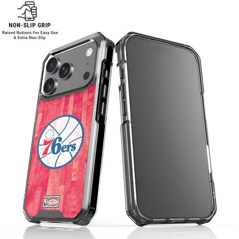 NBA Philadelphia 76ers Hardwood Classics iPhone 18 Pro Clear Case