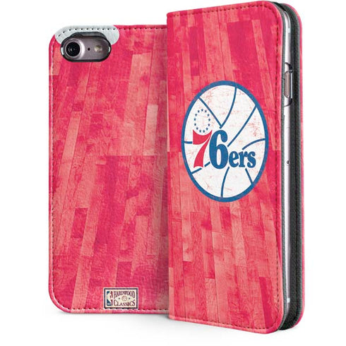 NBA Philadelphia 76ers Hardwood Classics iPhone 7 Folio Case
