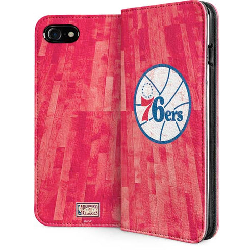 NBA Philadelphia 76ers Hardwood Classics iPhone SE (2nd & 3rd Gen) Folio Case