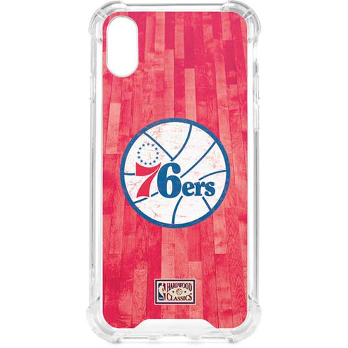 NBA Philadelphia 76ers Hardwood Classics iPhone XS Clear Case