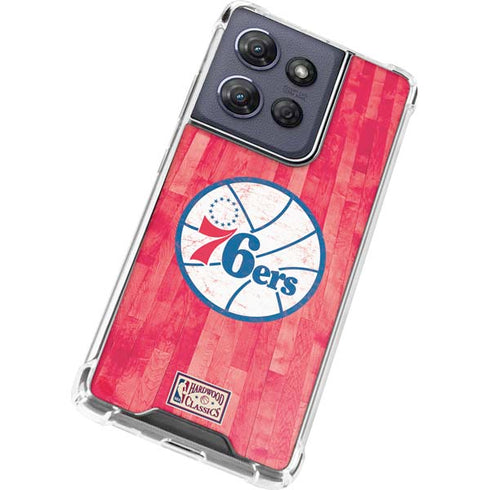 NBA Philadelphia 76ers Hardwood Classics Moto G 5G (2025) Clear Case