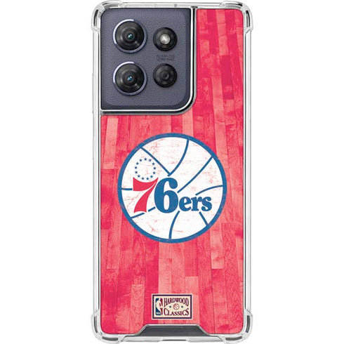 NBA Philadelphia 76ers Hardwood Classics Moto G Play 5G (2025) Clear Case