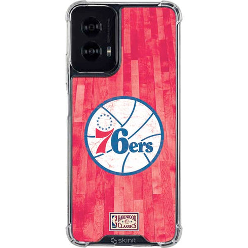 NBA Philadelphia 76ers Hardwood Classics Moto G Power 5G (2024) Clear Case