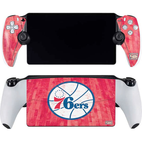 NBA Philadelphia 76ers Hardwood Classics PlayStation Portal Remote Player Skin