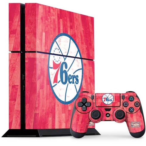 NBA Philadelphia 76ers Hardwood Classics PS4 Console and Controller Bundle Skin