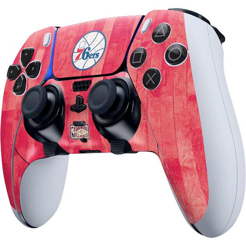 NBA Philadelphia 76ers Hardwood Classics PS5 DualSense Edge Pro Controller Skin