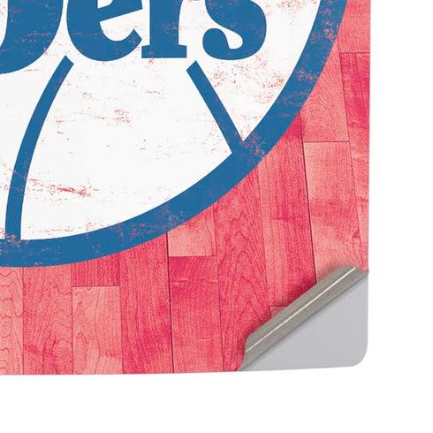 NBA Philadelphia 76ers Hardwood Classics PS5 Pro Disk Console Skin