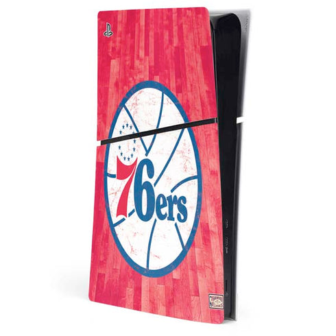NBA Philadelphia 76ers Hardwood Classics PS5 Slim Digital Edition Console Skin