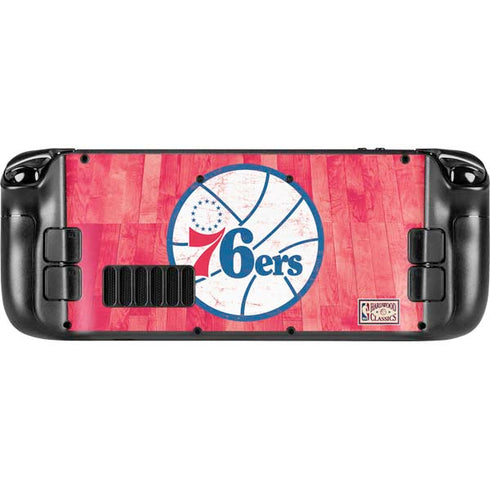 NBA Philadelphia 76ers Hardwood Classics Steam Deck Handheld Gaming Computer OLED Skin