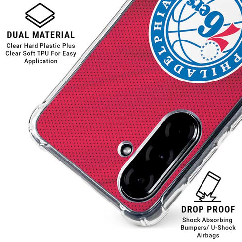 NBA Philadelphia 76ers Jersey Galaxy A36 5G Clear Case