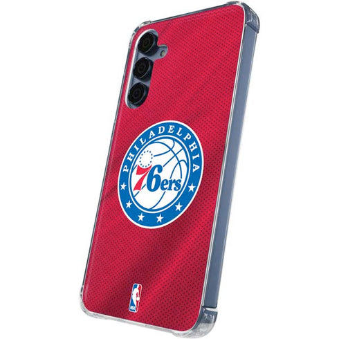 NBA Philadelphia 76ers Jersey Galaxy A55 5G Clear Case