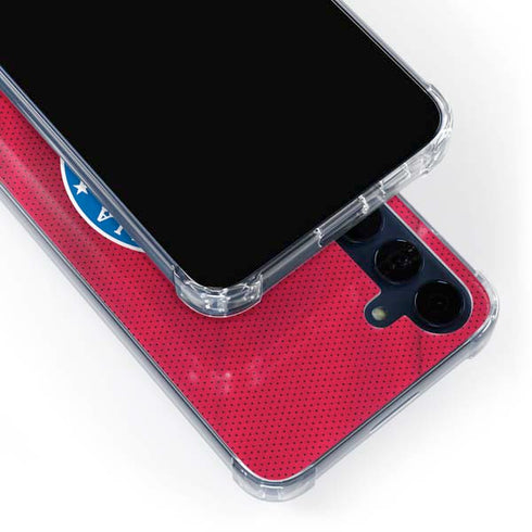 NBA Philadelphia 76ers Jersey Galaxy A55 5G Clear Case