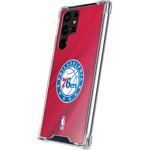 NBA Philadelphia 76ers Jersey Galaxy S23 Ultra Clear Case