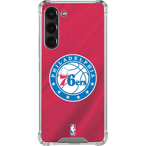 NBA Philadelphia 76ers Jersey Galaxy S24 FE Clear Case