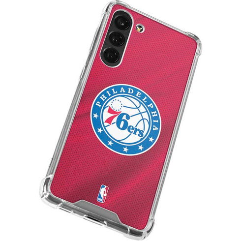 NBA Philadelphia 76ers Jersey Galaxy S24 FE Clear Case