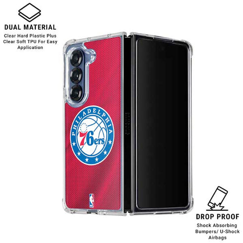 NBA Philadelphia 76ers Jersey Galaxy Z Fold6 Clear Case