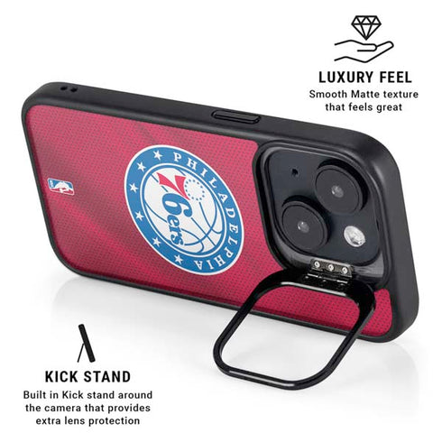 NBA Philadelphia 76ers Jersey iPhone 14 Plus Kickstand Case