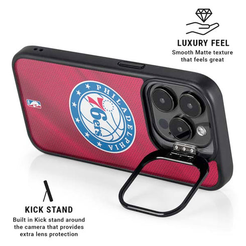 NBA Philadelphia 76ers Jersey iPhone 14 Pro Kickstand Case