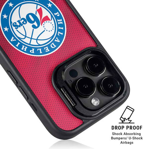 NBA Philadelphia 76ers Jersey iPhone 14 Pro Max Kickstand Case