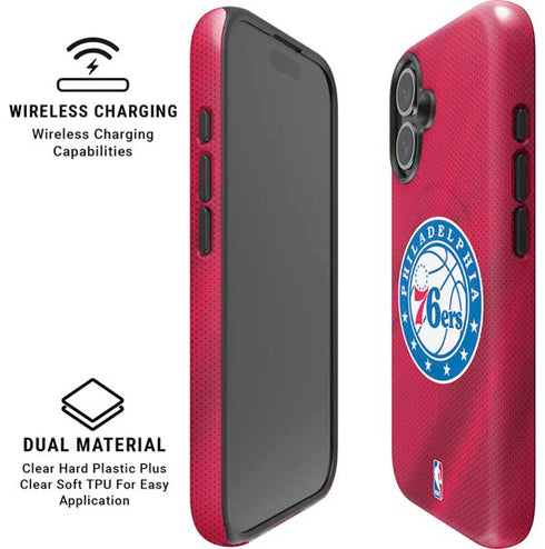 NBA Philadelphia 76ers Jersey iPhone 16 Magsafe Impact Case
