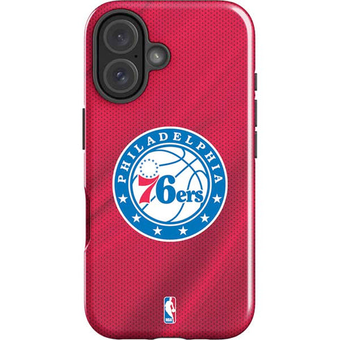 NBA Philadelphia 76ers Jersey iPhone 16 Plus Impact Case