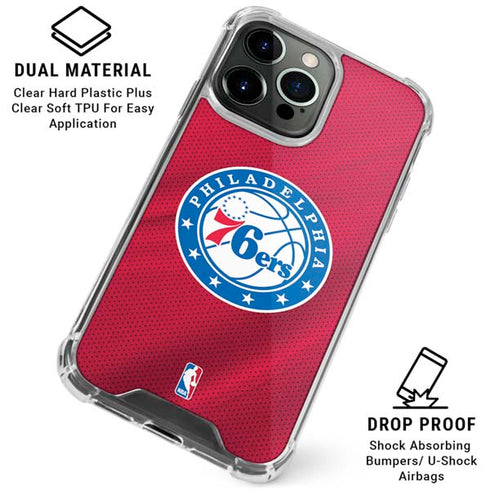 NBA Philadelphia 76ers Jersey iPhone 16 Pro Clear Case