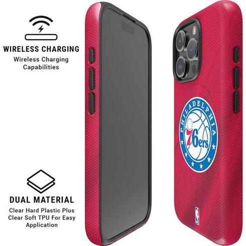 NBA Philadelphia 76ers Jersey iPhone 16 Pro Max Magsafe Impact Case