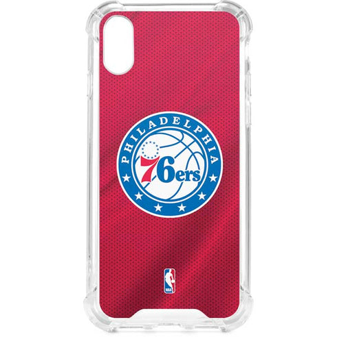 NBA Philadelphia 76ers Jersey iPhone XS Clear Case