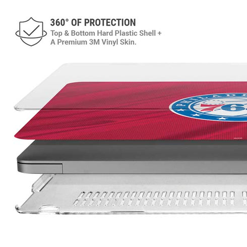 NBA Philadelphia 76ers Jersey MacBook Pro 14in (2021-24) Case plus Skin