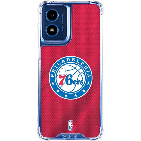 NBA Philadelphia 76ers Jersey Moto G 5G (2024) Clear Case