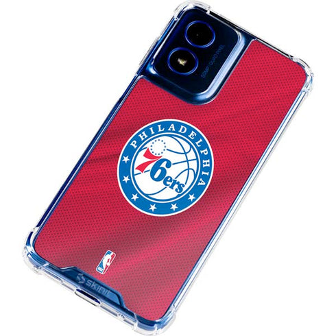 NBA Philadelphia 76ers Jersey Moto G 5G (2024) Clear Case